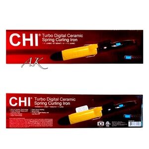 CHI Turbo Digital Ceramic Spring Curling Iron 
1.5” Jumbo